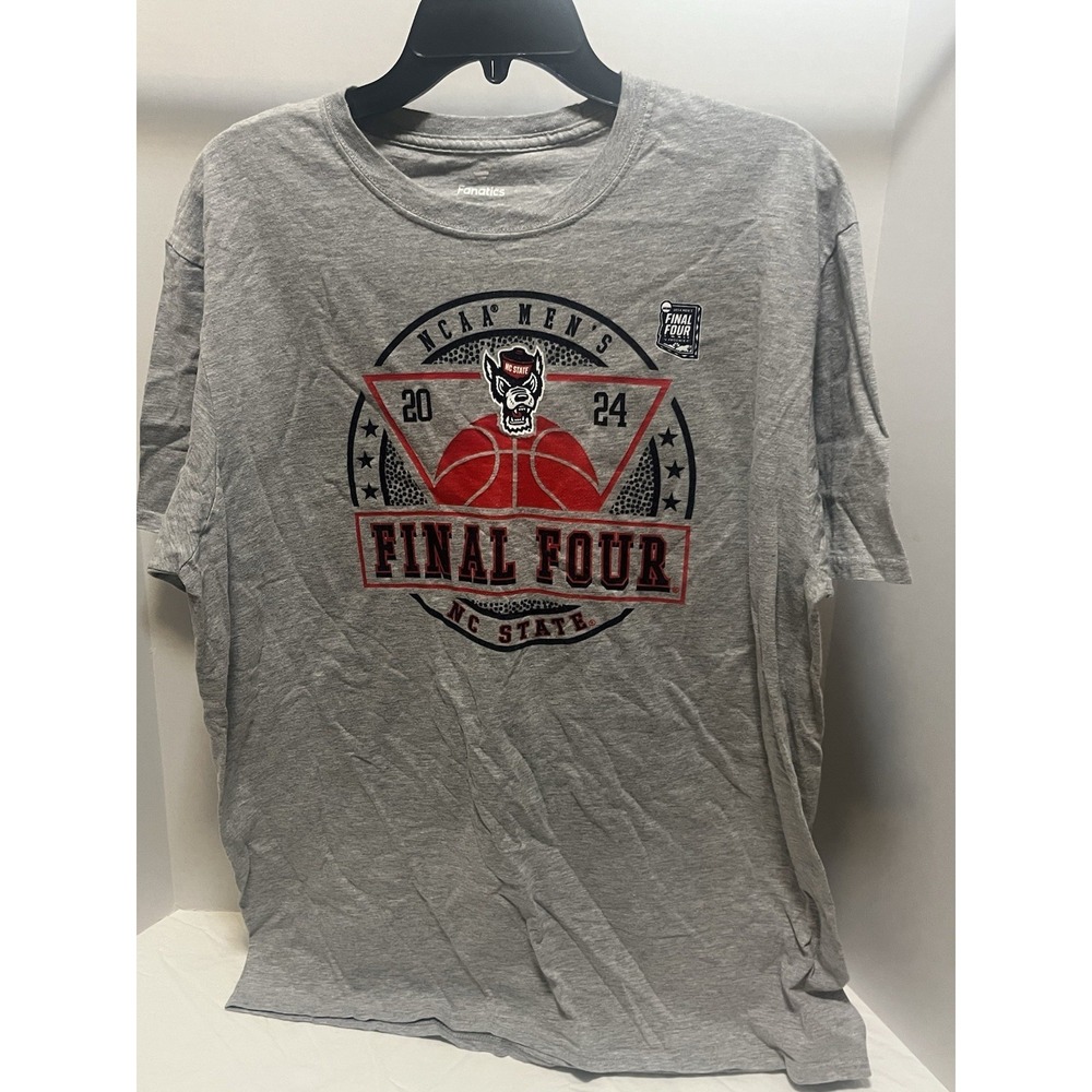 NCAA Basketball Final Four 2024 NC State Wolfpack Fanatics Men's Size XL